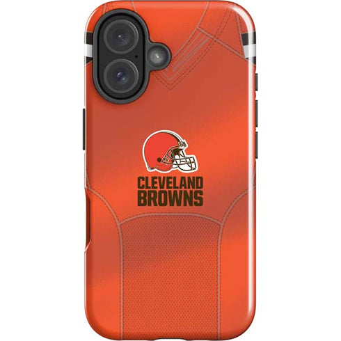 NFL Cleveland Browns Team Jersey iPhone 16 Plus Impact Case