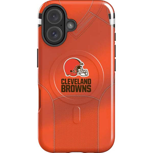 NFL Cleveland Browns Team Jersey iPhone 16 Plus Magsafe Impact Case