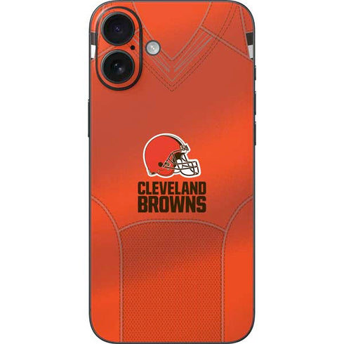 NFL Cleveland Browns Team Jersey iPhone 16 Plus Skin
