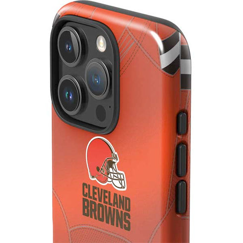 NFL Cleveland Browns Team Jersey iPhone 16 Pro Max Impact Case