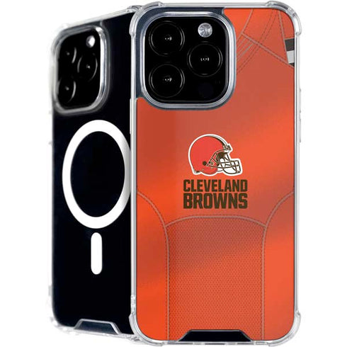 NFL Cleveland Browns Team Jersey iPhone 16 Pro Max MagSafe Case