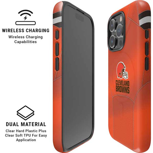 NFL Cleveland Browns Team Jersey iPhone 16 Pro Max Magsafe Impact Case