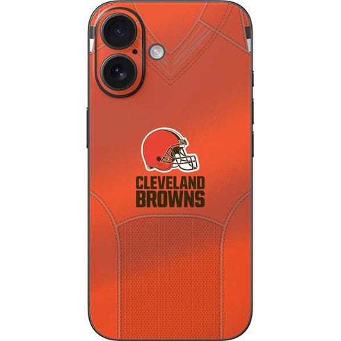 NFL Cleveland Browns Team Jersey iPhone 16 Skin