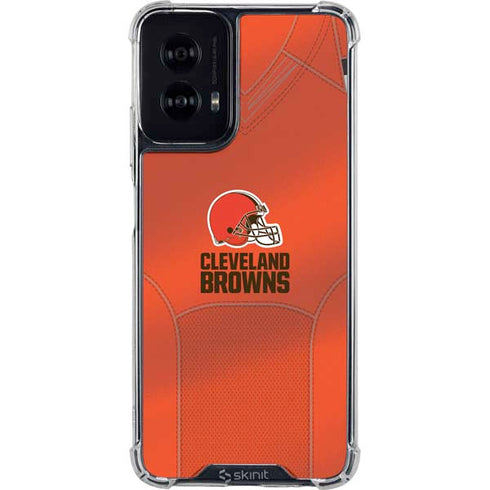 NFL Cleveland Browns Team Jersey Moto G Power 5G (2024) Clear Case