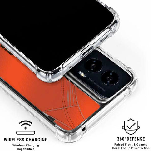 NFL Cleveland Browns Team Jersey Moto G Power 5G (2024) Clear Case