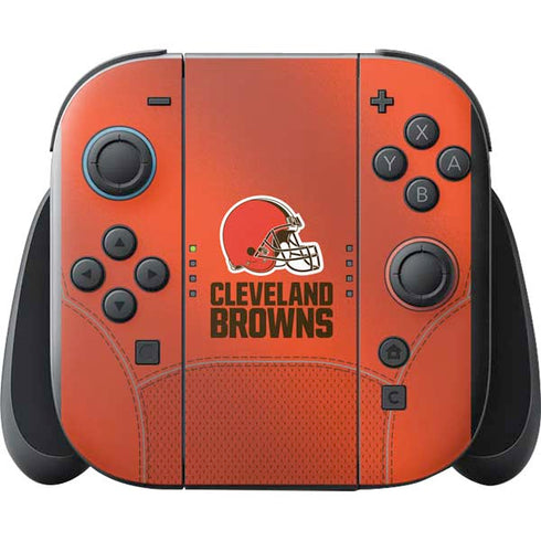 NFL Cleveland Browns Team Jersey Nintendo Switch 2 (2025) with Joy-Con Skin