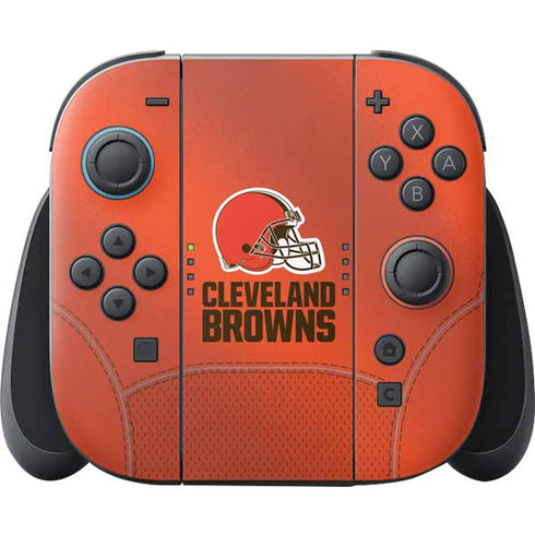 NFL Cleveland Browns Team Jersey Nintendo Switch 2 (2025) Joy-Con Controller Skin