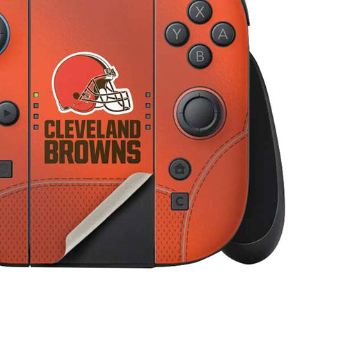 NFL Cleveland Browns Team Jersey Nintendo Switch 2 (2025) Joy-Con Controller Skin