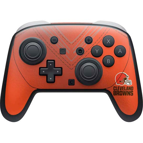 NFL Cleveland Browns Team Jersey Nintendo Switch 2 (2025) Pro Controller Skin