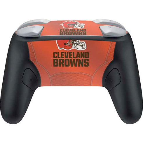 NFL Cleveland Browns Team Jersey Nintendo Switch 2 (2025) Pro Controller Skin