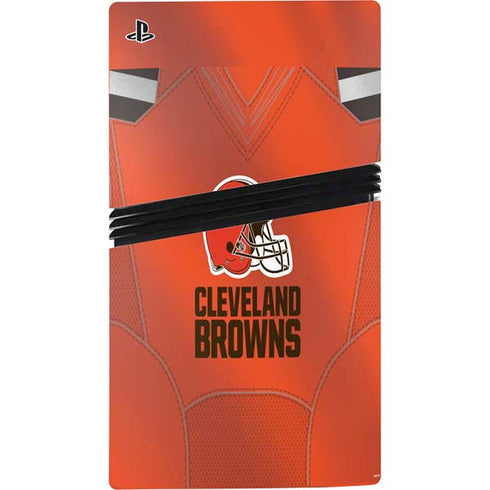 NFL Cleveland Browns Team Jersey PS5 Pro Console Skin