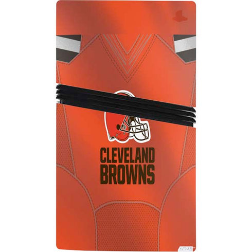 NFL Cleveland Browns Team Jersey PS5 Pro Console Skin