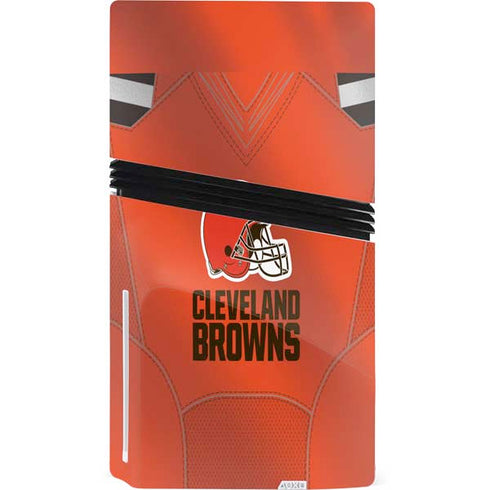 NFL Cleveland Browns Team Jersey PS5 Pro Disk Console Skin