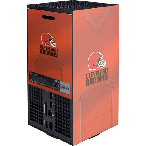 NFL Cleveland Browns Team Jersey XBox Series X Digital Edition Console Skin