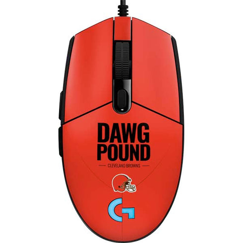 NFL Cleveland Browns Team Motto G203 Prodigy RGB Wired Gaming Mouse Skin