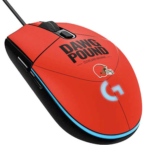 NFL Cleveland Browns Team Motto G203 Prodigy RGB Wired Gaming Mouse Skin