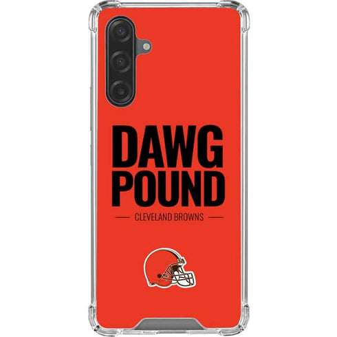 NFL Cleveland Browns Team Motto Galaxy A17 Clear Case