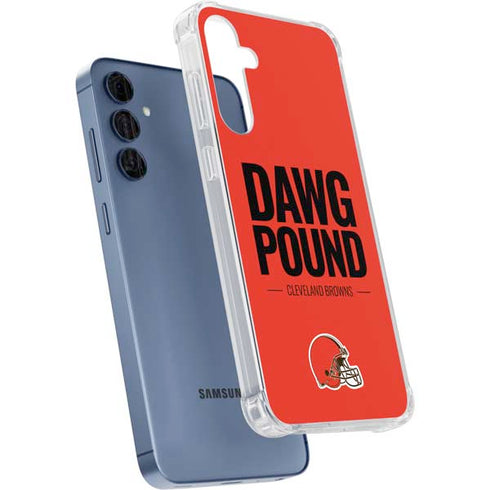 NFL Cleveland Browns Team Motto Galaxy A55 5G Clear Case
