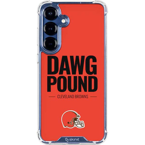 NFL Cleveland Browns Team Motto Galaxy S25 FE Clear Case