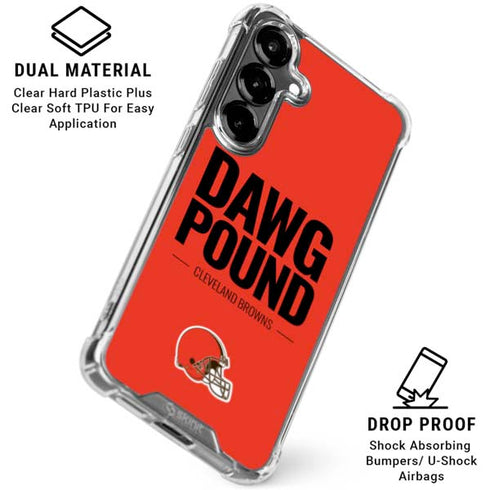 NFL Cleveland Browns Team Motto Galaxy S26 Plus Clear Case