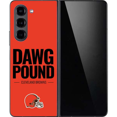 NFL Cleveland Browns Team Motto Galaxy Z Fold5 5G Skin