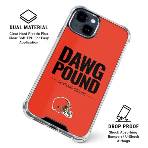 NFL Cleveland Browns Team Motto iPhone 15 Clear Case