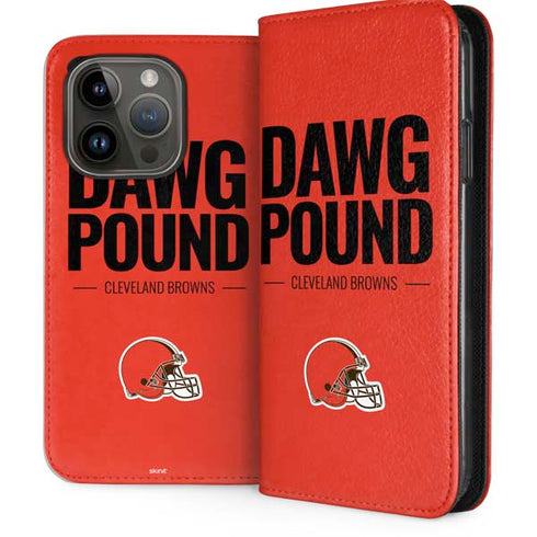 NFL Cleveland Browns Team Motto iPhone 15 Pro Folio Case