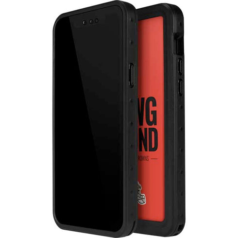 NFL Cleveland Browns Team Motto iPhone 15 Pro Waterproof Case