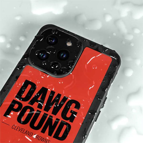 NFL Cleveland Browns Team Motto iPhone 15 Pro Waterproof Case