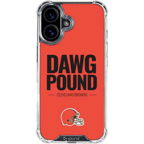 NFL Cleveland Browns Team Motto iPhone 16 Plus Clear Case