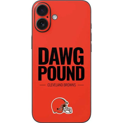 NFL Cleveland Browns Team Motto iPhone 16 Plus Skin