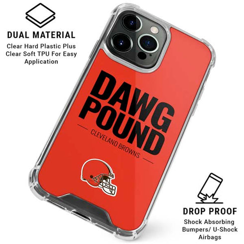 NFL Cleveland Browns Team Motto iPhone 16 Pro Clear Case