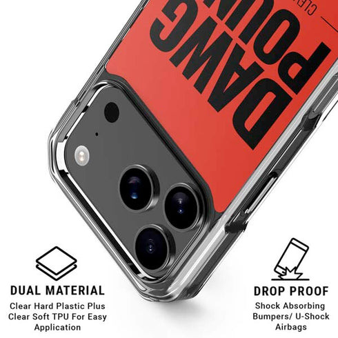 NFL Cleveland Browns Team Motto iPhone 17 Pro Clear Case