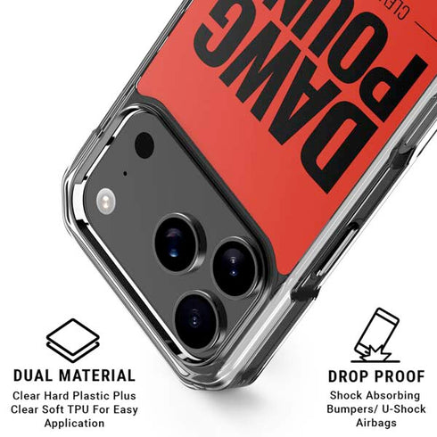 NFL Cleveland Browns Team Motto iPhone 17 Pro Max Clear Case