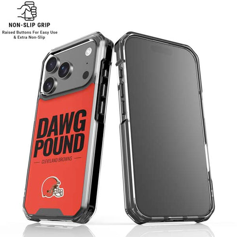 NFL Cleveland Browns Team Motto iPhone 17 Pro Max Clear Case