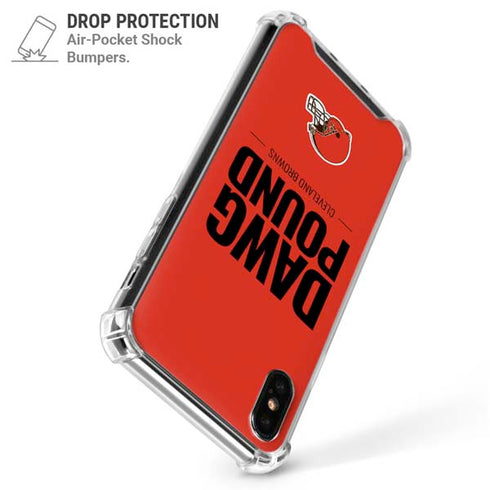 NFL Cleveland Browns Team Motto iPhone X/XS Clear Case