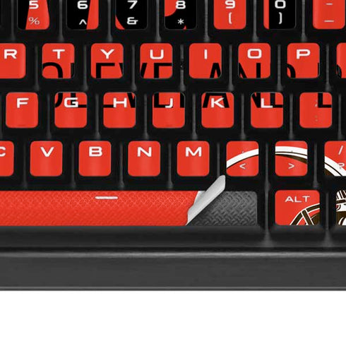 NFL Cleveland Browns Team Motto K95 RGB PLATINUM Mechanical Gaming Keyboard Skin