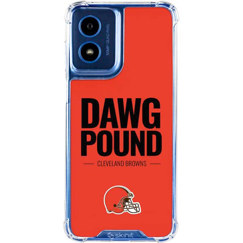 NFL Cleveland Browns Team Motto Moto G 5G (2024) Clear Case