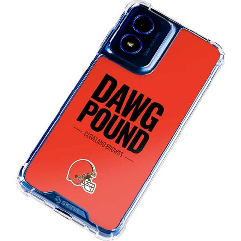 NFL Cleveland Browns Team Motto Moto G 5G (2024) Clear Case