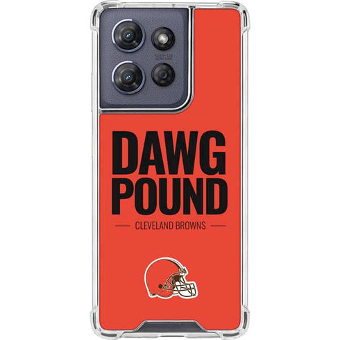 NFL Cleveland Browns Team Motto Moto G Power 5G (2025) Clear Case