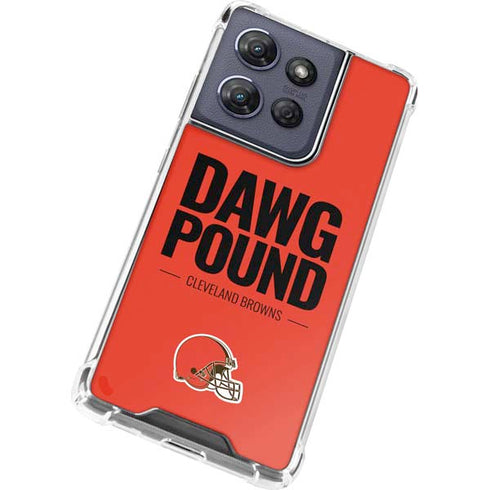 NFL Cleveland Browns Team Motto Moto G Power 5G (2025) Clear Case