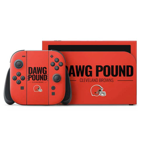NFL Cleveland Browns Team Motto Nintendo Switch 2 (2025) with Joy-Con Skin