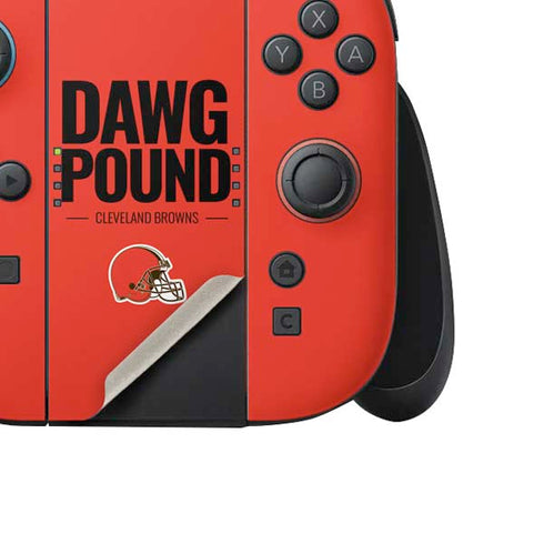 NFL Cleveland Browns Team Motto Nintendo Switch 2 (2025) Joy-Con Controller Skin