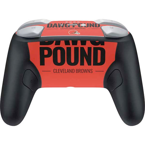 NFL Cleveland Browns Team Motto Nintendo Switch 2 (2025) Pro Controller Skin