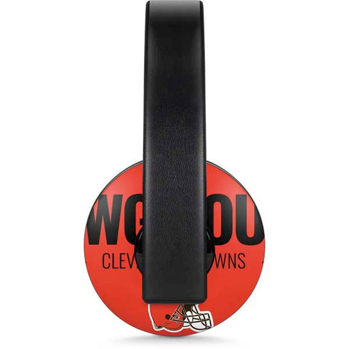 NFL Cleveland Browns Team Motto PlayStation 4 Gold Wireless Headset Skin