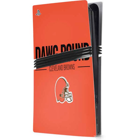 NFL Cleveland Browns Team Motto PS5 Pro Console Skin