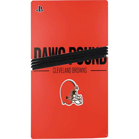 NFL Cleveland Browns Team Motto PS5 Pro Console Skin