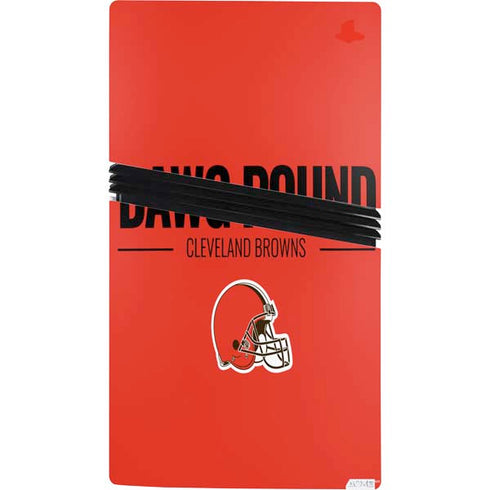 NFL Cleveland Browns Team Motto PS5 Pro Console Skin