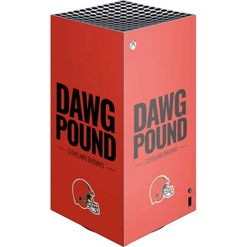 NFL Cleveland Browns Team Motto XBox Series X Digital Edition Console Skin
