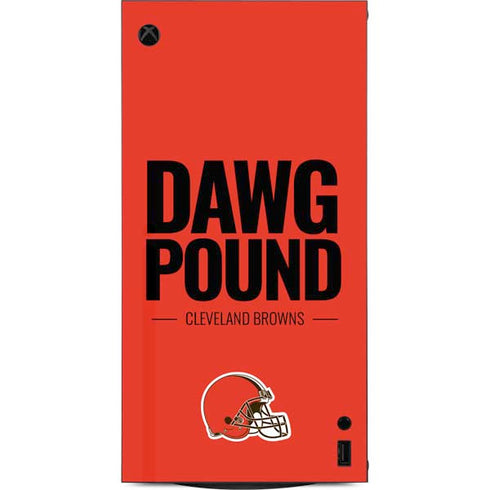 NFL Cleveland Browns Team Motto XBox Series X Digital Edition Console Skin